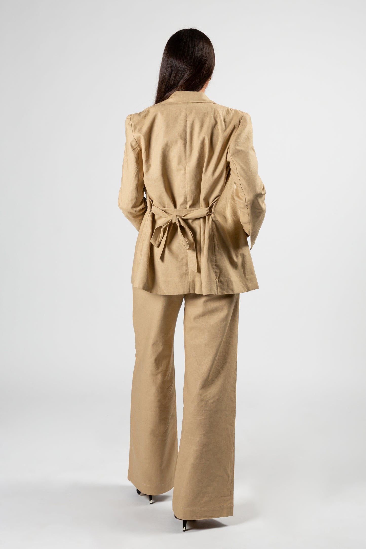 Beige Linen Jacket